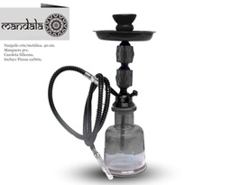[124.54019] NARGUILE MANDALA CRISTAL NEW 2 BLACK 40 CM