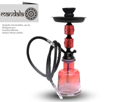 [124.54021] NARGUILE MANDALA CRISTAL NEW 2 RED 40 CM