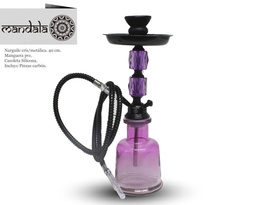 [124.54022] NARGUILE MANDALA CRISTAL NEW 2 PURPLE 40 CM