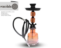 [124.54023] NARGUILE MANDALA CRISTAL NEW 2 ORANGE 40 CM