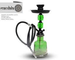 [124.54024] NARGUILE MANDALA CRISTAL NEW 2 GREEN 40 CM