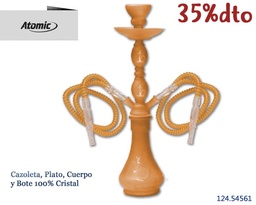 [124.54561] NARQUILE CRIS MET ATOMIC ALLGLASS AMB 45C 2M 