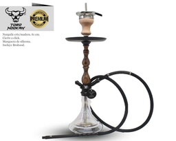 [124.56108] NARGUILE HOOKAH BOSS CRIS/MADERA NEGRA 61 CM