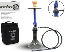 [124.56521] NARGUILE MANDALA Z-19 BLUE 65CM 1MG + BAG