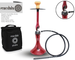 [124.56522] NARGUILE MANDALA Z-19 RED 65CM 1MG + BAG