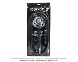 [124.72150] KIT MANDALA MANGUERA+BOQUILLA+MUELLE+ADAPTADOR BLACK 1 UD