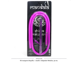 [124.72154] KIT MANDALA MANGUERA+BOQUILLA+MUELLE+ADAPTADOR PURPLE 1 UD