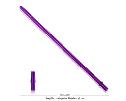 [124.72246] BOQUILLA MANGUERA METALICA PURPURA 38CM APROX 1 UD