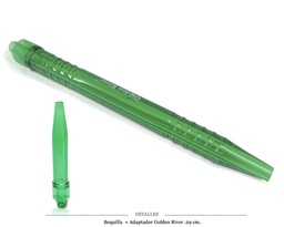 [124.72411] BOQ + ADAPTADOR GOLDEN RIVER VERDE 29 CM
