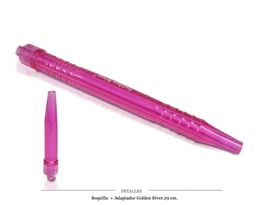 [124.72413] BOQ + ADAPTADOR GOLDEN RIVER ROSA 29 CM