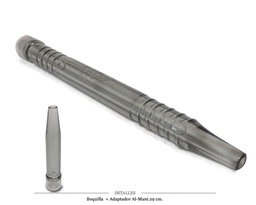 [124.72435] BOQ + ADAPTADOR AL-MANI NEGRA 29 CM