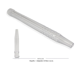 [124.72437] BOQ + ADAPTADOR AL-MANI COL. TRANSPARENTE 29 CM