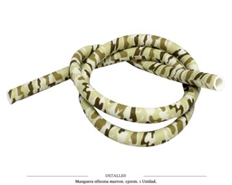 [124.72659] TUBO MANGUERA SILICONA CAMUFLAJE MARRON 150 CM 1 UD