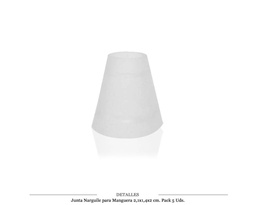 [124.74304] JUNTA NARGUILE MANGUERA 2,1X1,4X2 CM PACK 5 UDS
