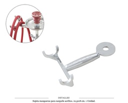 [124.74950] SOPORTE MANGUERA NARGUILE 10.5x18 CM 1 UD