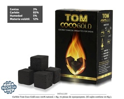 [124.75606] CARBON 1KG TOM COCO GOLD 25MM 72 UDS