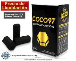 [124.75635] CARBON 1KG COCO'97 HEXA 50X20 MM 64 UDS